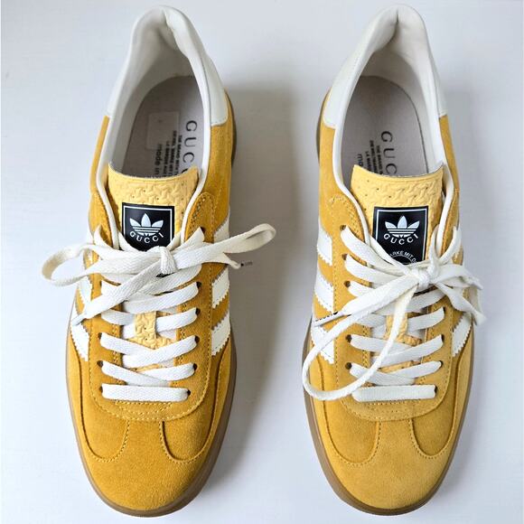 Gucci x Adidas Gazelle 2022 Collaboration Mens Size 5 Womens 7 Sneakers Rare - Picture 3 of 16